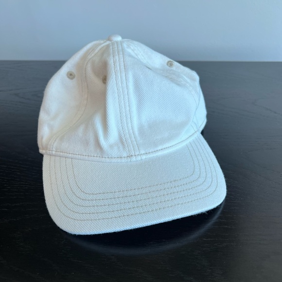 NWT Madewell White Denim Baseball Hat - Picture 1 of 13